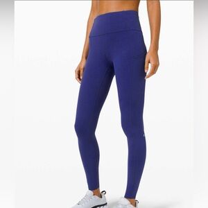 Lululemon Fast and Free Tight 28" *Non-Reflective Larkspur size 6 GUC